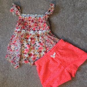 Coral Floral Outfit